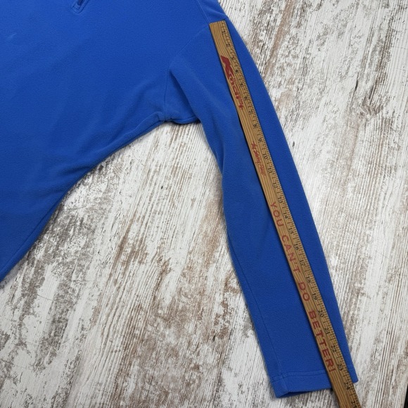 Patagonia Sweater Womens Sz L Blue Fleece 1/4 Zip Pullover Buttery Soft - Picture 6 of 9